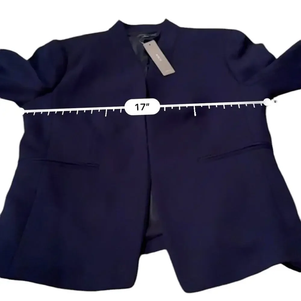 J. Crew Going-Out Long Sleeve Blazer in Stretch Twill in Navy Blue Sz‎ 8P NEW